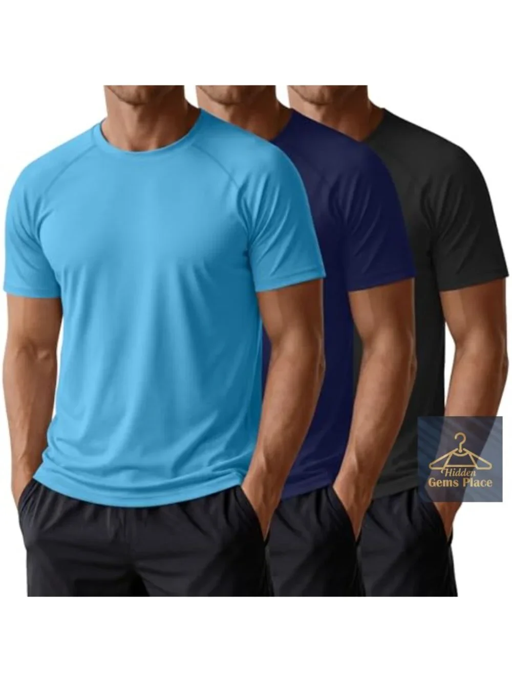 3 Pack Quick Dry Rash Guard Shirts UPF 50+